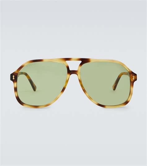 gucci aviator acetate sunglasses